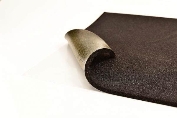 10mm Black Layer Soundproofing Material(adhesive side view)