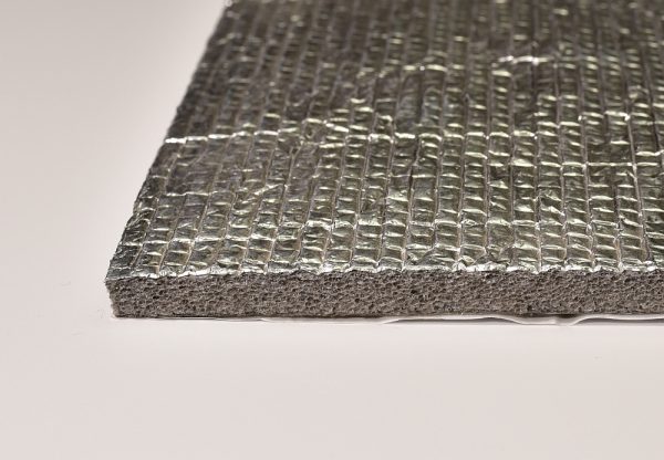 8mm PPE ECO Closed Cell Foam with Foil (single sheet side view close up)