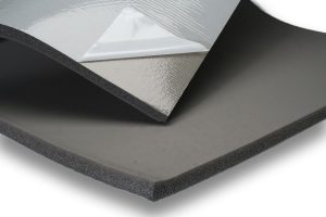ST-Mat closed-cell rubber foam insulation, adhesive side