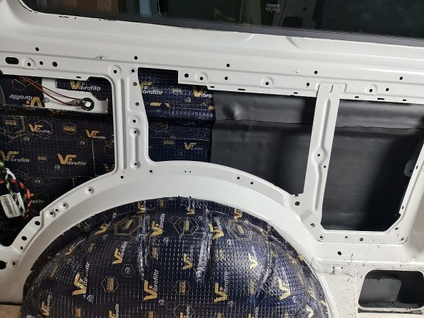 10mm ST-Mat fitted inside a van side panel
