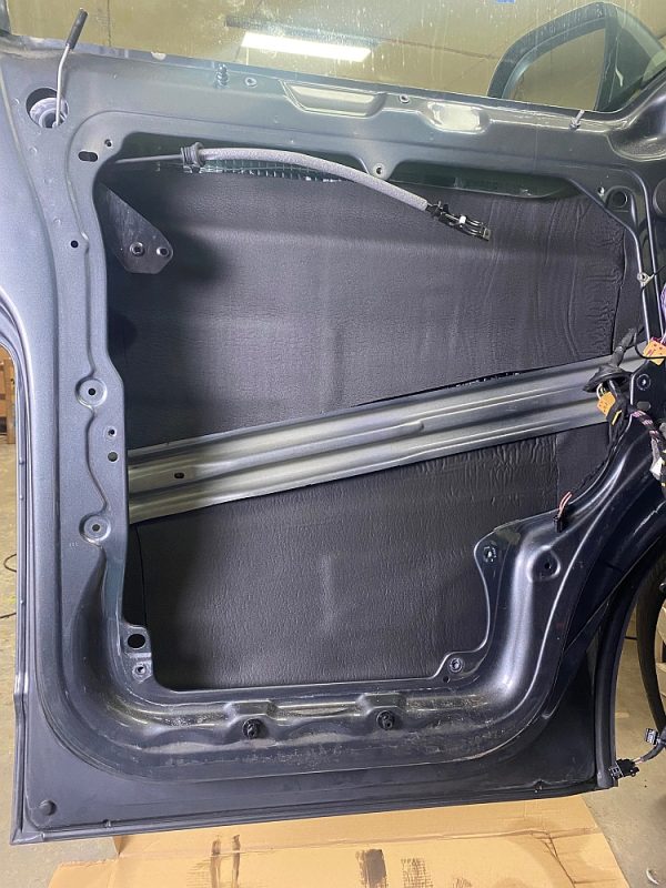 6mm ST-Mat fitted over the sound deadening mat inside a van door