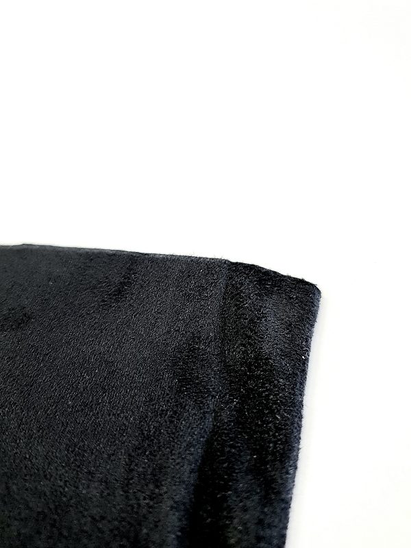 1070 - black headliner material (texture: suede, 4 way stretch)