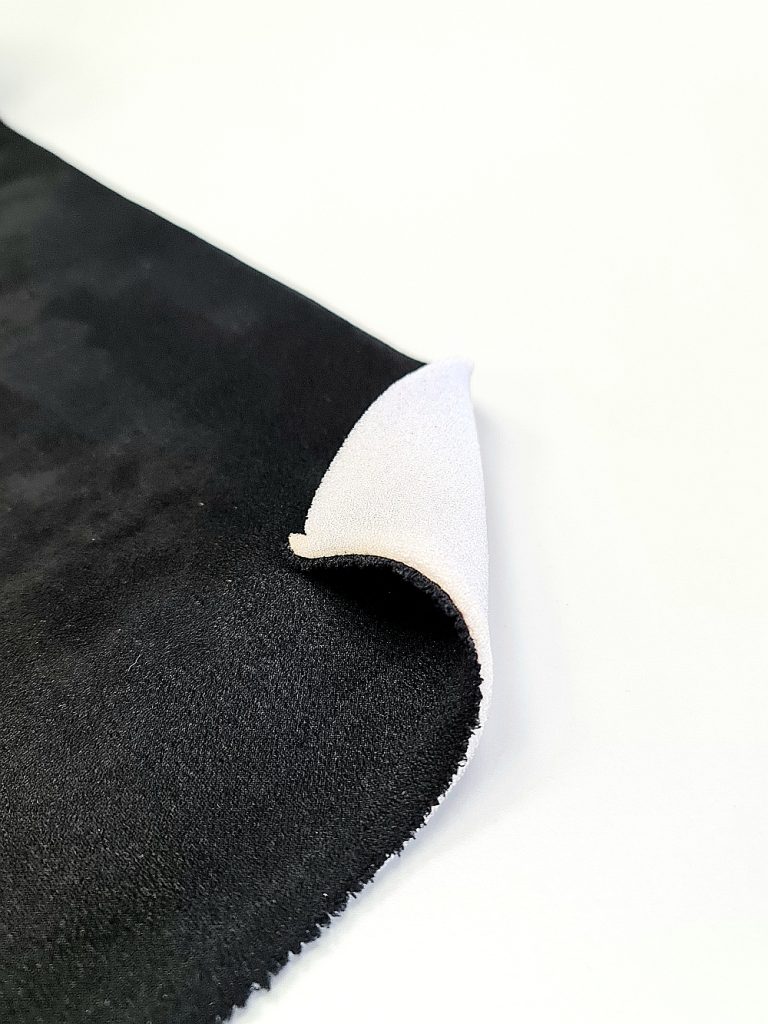 777 - black headliner material (texture: suede)