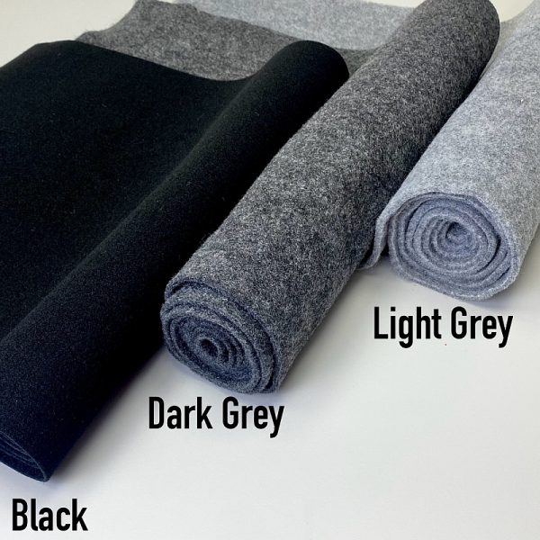 4 way stretch carpet for vans and campervans. Can be used as a liner. Available in light grey, dark grey and black. Buy now in Ireland, Kilkenny